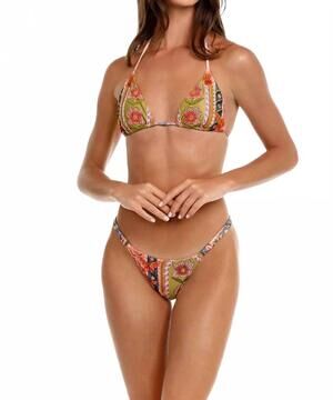 NEW AGUA BENDITA jude fiore bikini bottom in multicolor